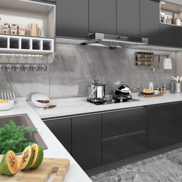 fekete öntapadó PVC bútorfólia 500 x 90 cm