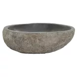 ovális folyami kő mosdókagyló (29-38) x (24-31) cm