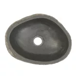 ovális folyami kő mosdókagyló (29-38) x (24-31) cm