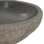 ovális folyami kő mosdókagyló (29-38) x (24-31) cm