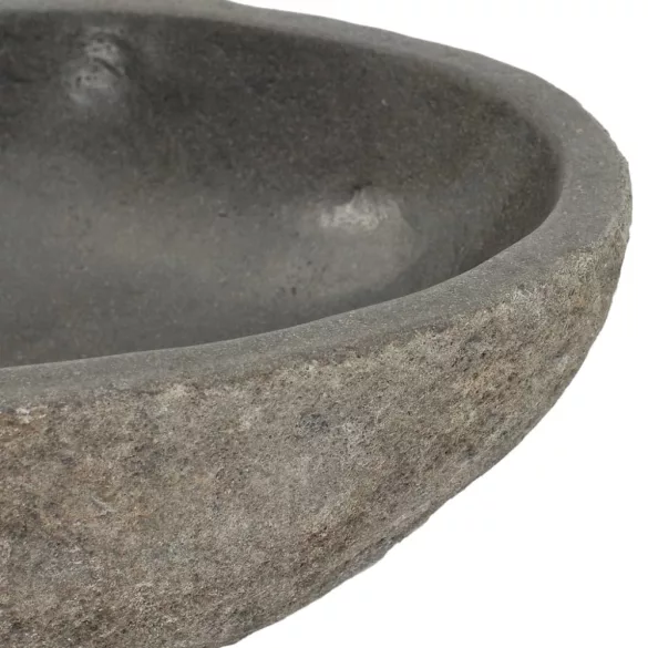 ovális folyami kő mosdókagyló (29-38) x (24-31) cm