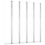 átlátszó edzett üveg kádparaván 120 x 140 cm