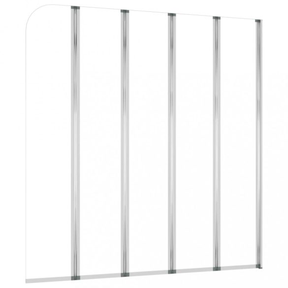 átlátszó edzett üveg kádparaván 120 x 140 cm