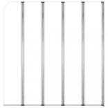 átlátszó edzett üveg kádparaván 120 x 140 cm