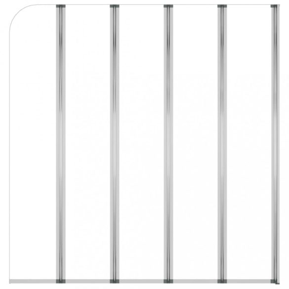 átlátszó edzett üveg kádparaván 120 x 140 cm