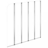 átlátszó edzett üveg kádparaván 120 x 140 cm