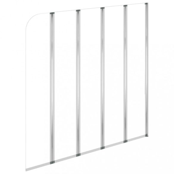 átlátszó edzett üveg kádparaván 120 x 140 cm