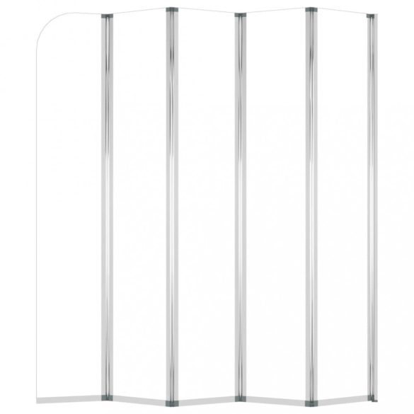 átlátszó edzett üveg kádparaván 120 x 140 cm