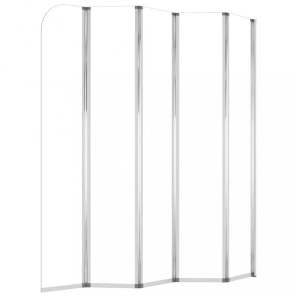 átlátszó edzett üveg kádparaván 120 x 140 cm