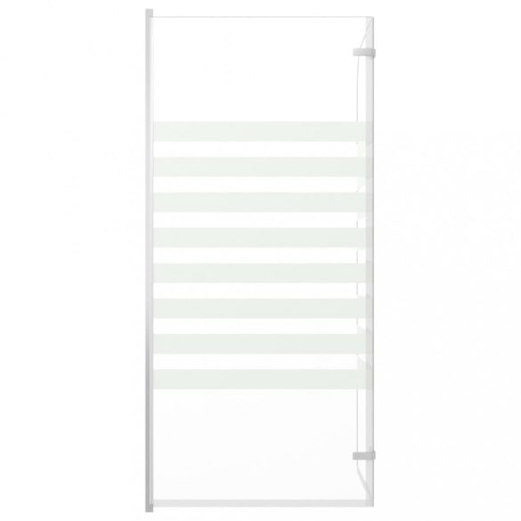 átlátszó csíkos edzett üveg kádparaván 120 x 140 cm