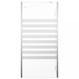 csíkos edzett üveg kádparaván 120 x 68 x 130 cm