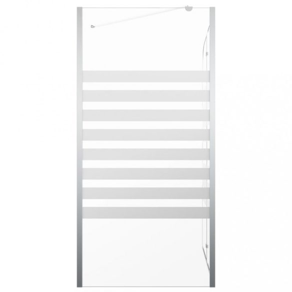 csíkos edzett üveg kádparaván 120 x 68 x 130 cm