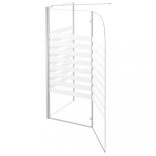 csíkos edzett üveg kádparaván 120 x 68 x 130 cm