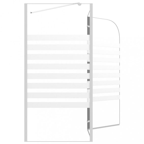 csíkos edzett üveg kádparaván 120 x 68 x 130 cm