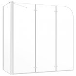 átlátszó edzett üveg kádparaván 120 x 69 x 130 cm