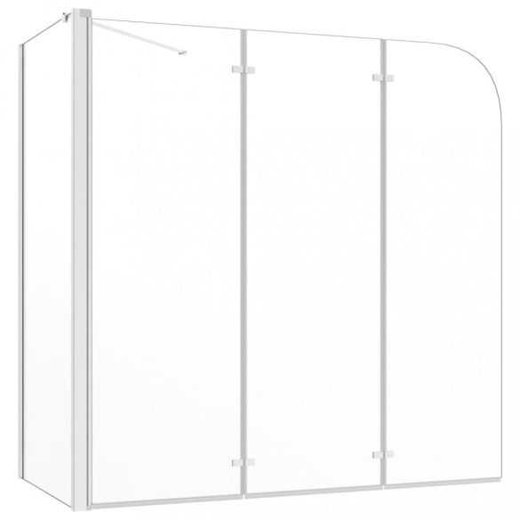 átlátszó edzett üveg kádparaván 120 x 69 x 130 cm