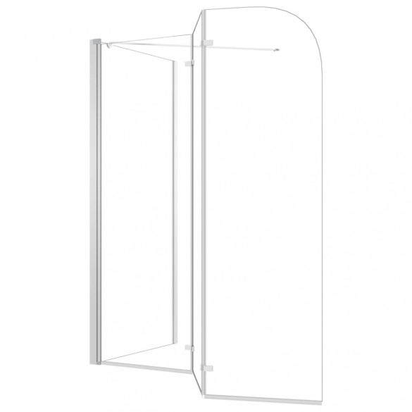 átlátszó edzett üveg kádparaván 120 x 69 x 130 cm