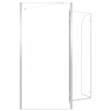 átlátszó edzett üveg kádparaván 120 x 69 x 130 cm