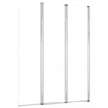 2 db átlátszó edzett üveg kádparaván 104 x 130 cm