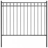 fekete ASSEN acélkerítés 1,7 x 1,2 m