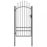 fekete acél kertkapu Woerden 1x2 m