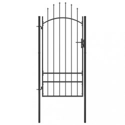 fekete acél kertkapu Woerden 1x2 m