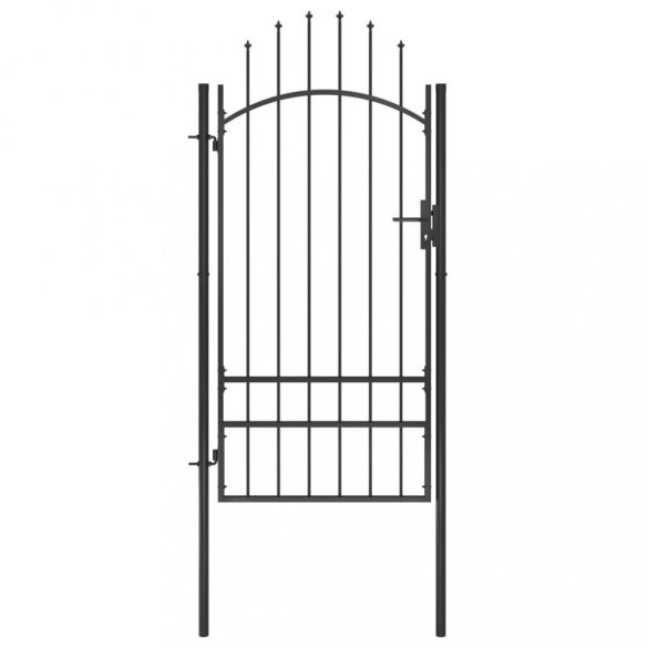fekete acél kertkapu Woerden 1x2 m