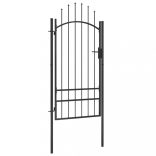 fekete acél kertkapu Woerden 1x2 m