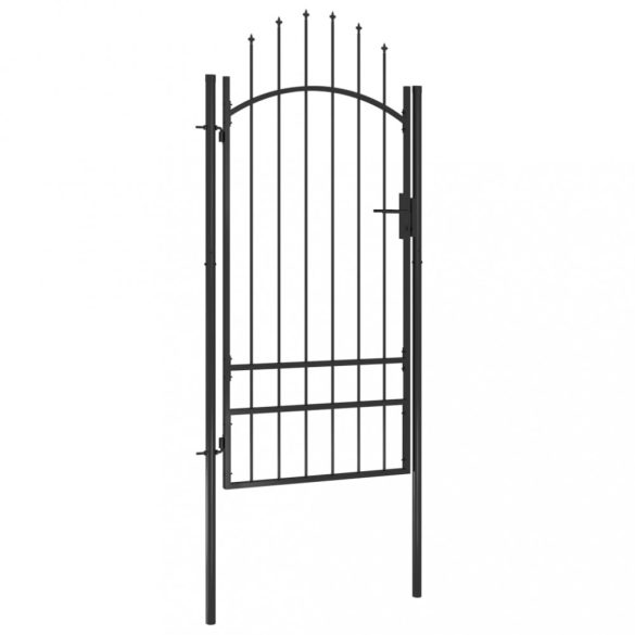 fekete acél kertkapu Woerden 1x2 m