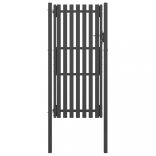 antracit színű acél kerítéskapu 100 x 200 cm