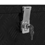 fekete alumíniumdoboz 80 x 30 x 35 cm