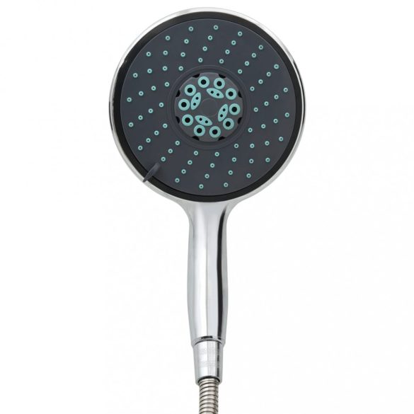 króm multifunkcionális kézi zuhanyfej 1,5 m-es tömlővel