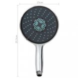 króm multifunkcionális kézi zuhanyfej 1,5 m-es tömlővel