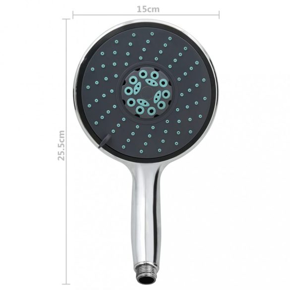 króm multifunkcionális kézi zuhanyfej 1,5 m-es tömlővel