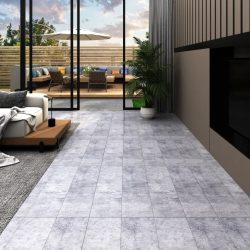   cementszürke nem öntapadó PVC padlóburkoló lapok 2 mm 5,26 m²