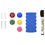 szárazon letörölhető fehér acél mágnestábla 90 x 60 cm