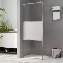 zuhanyfal selyemmatt ESG üveggel 90 x 195 cm