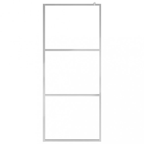 zuhanyfal selyemmatt ESG üveggel 90 x 195 cm