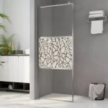 zuhanyfal kőmintás ESG üveggel 140 x 195 cm