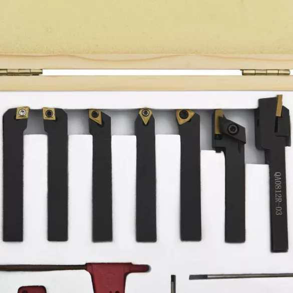 12 részes váltólapos esztergaszerszám készlet 8x8 mm 70 mm