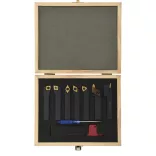 12 részes váltólapos esztergaszerszám készlet 12 x 12 mm 80 mm