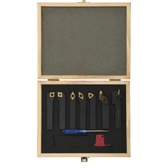 12 részes váltólapos esztergaszerszám készlet 12 x 12 mm 80 mm