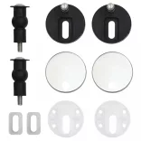 flamingómintás MDF WC-ülőke lágyan csukódó fedéllel