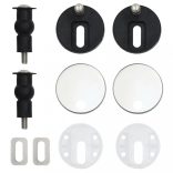 kék vízcseppmintás MDF WC-ülőke lassan csukódó fedéllel