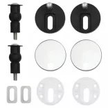 mélytengeri mintás MDF WC-ülőke lassan csukódó fedéllel