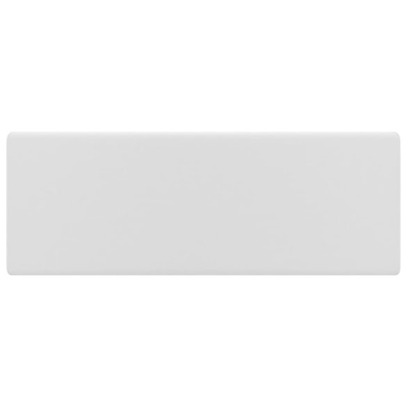 négyszög alakú matt fehér kerámia mosdókagyló túlfolyóval 41 x 41 cm