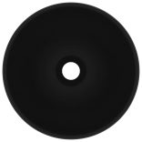 kerek matt fekete kerámia luxus mosdókagyló 32,5 x 14 cm