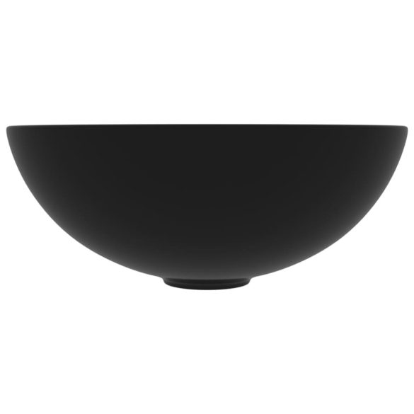 kerek matt fekete kerámia mosdókagyló