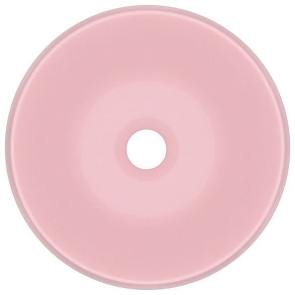 kerek matt rózsaszín kerámia luxus mosdókagyló 40 x 15 cm