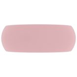 kerek matt rózsaszín kerámia luxus mosdókagyló 40 x 15 cm